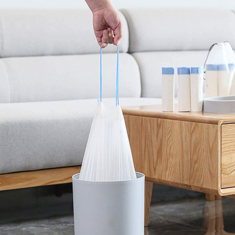Charmount 4 Gallon Trash Bags - Drawstring small trash Bags for Bathroom, Kitchen, Bedroom, Office, 60 Count (Upgraded - Easy to Separate)â€¦ - Image 2